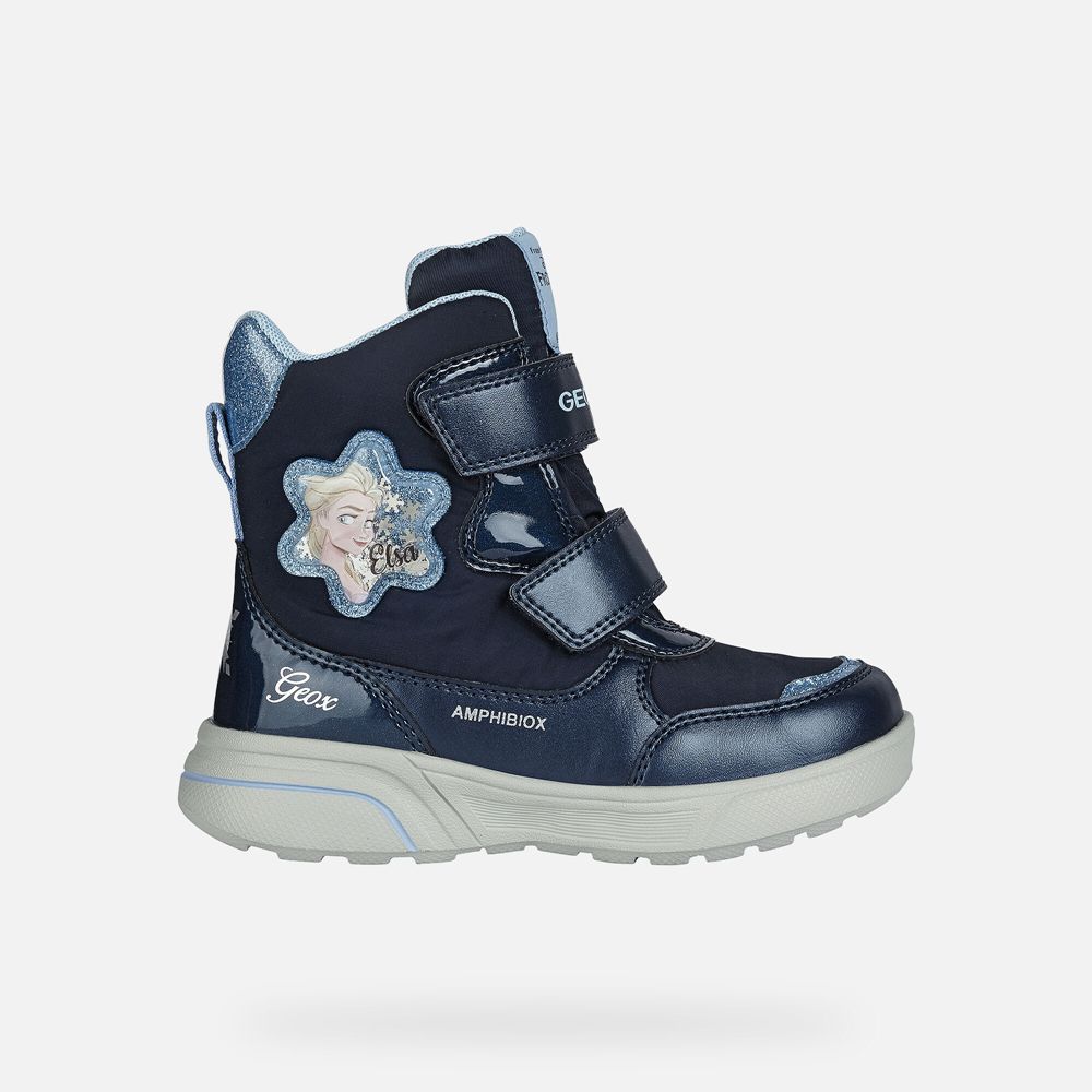 Botins Geox Menina Azul Marinho - Sveggen Abx - MDAUE8159